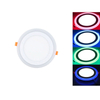 18+6В Ултра танак квадратни скривени ЛЕД панел у две боје Произвођачи