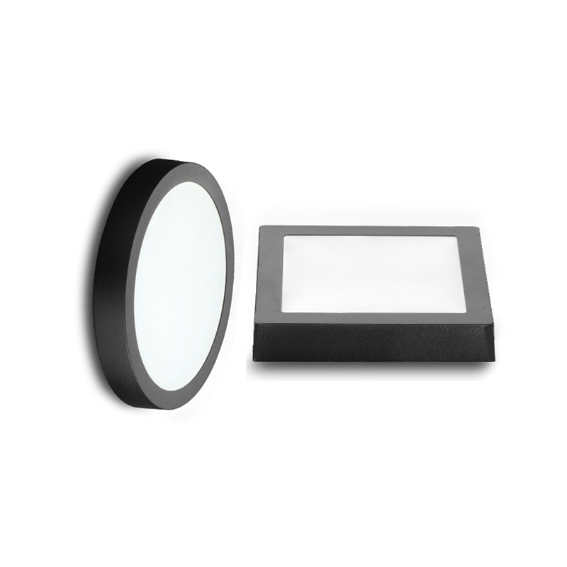 Висококвалитетна плафонска црна боја округла ЛЕД панелна лампа