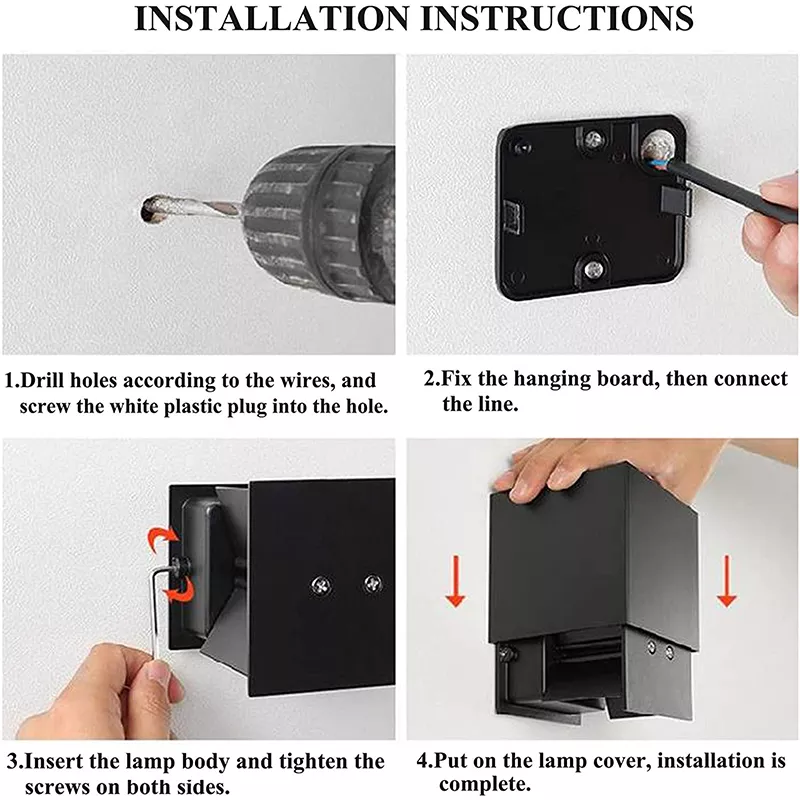 Инсталација зидне лампе